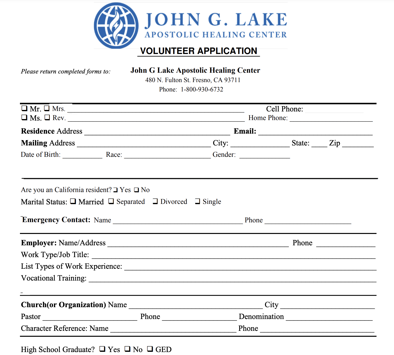 G prayer ministries line lake john